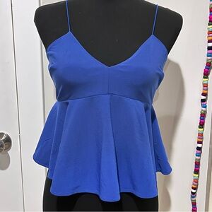 NORDSTROM Leith Fit and Flare Stretchy Top
